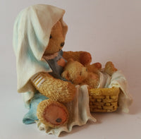 Cherished Teddies Nativity Figurines Josh, Maria & Baby "A Baby Is God's Gift of Love" - Treasure Valley Antiques & Collectibles