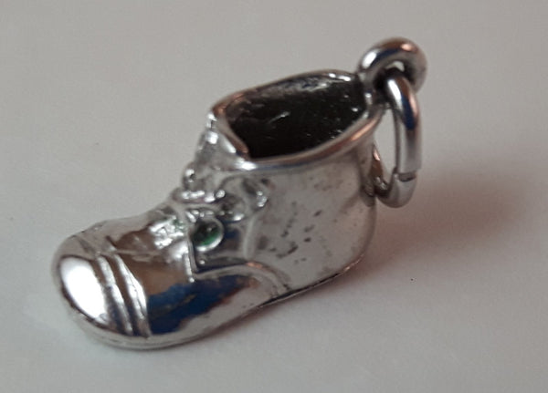 Vintage Sterling Silver Miniature Boot Charm Pendant - Treasure Valley Antiques & Collectibles