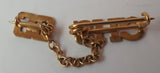 Vintage 1966 CHS 66 High School Gold Tone Chain Pin - Treasure Valley Antiques & Collectibles