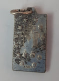 Early 20th Century Saint Catherine Labouré Miraculous Medal Virgin Mary Rectangular Rosary Pendant - Treasure Valley Antiques & Collectibles