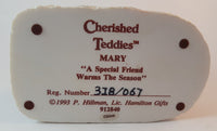 Cherished Teddies Pulling Sled Figurine Mary 1993 #912840 In Box w/ Certificate - Treasure Valley Antiques & Collectibles