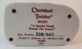 Cherished Teddies Pulling Sled Figurine Mary 1993 #912840 In Box w/ Certificate - Treasure Valley Antiques & Collectibles