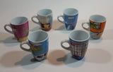 Vintage Cafe Pattern Girls Cup & Saucer Set of 6 in Box - Treasure Valley Antiques & Collectibles