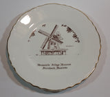 Vintage Mennonite Village Museum Steinbach, Manitoba 22K Gold Windmill Plate - Treasure Valley Antiques & Collectibles