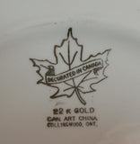 Vintage Mennonite Village Museum Steinbach, Manitoba 22K Gold Windmill Plate - Treasure Valley Antiques & Collectibles
