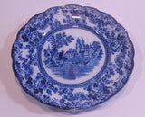Antique 1890s Togo Colonial Pottery Stoke England Flow Blue Transferware Dinner Plate - Treasure Valley Antiques & Collectibles