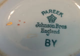 Rare 1930s Johnson Bros England Pareek "The Adam" Gravy Boat and Saucer Plate - Treasure Valley Antiques & Collectibles