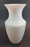 Vintage V. Nason & Co. Murano Italy White Vase Signed & Labelled - Treasure Valley Antiques & Collectibles