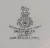 Royal Doulton Greenbrier TC1009 Pattern (1959 to 1975) Saucer Plate - Treasure Valley Antiques & Collectibles