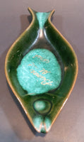 1970s KG McMaster Pottery Canada Green Teal Fish Dish Prince Albert, Saskatchewan - Treasure Valley Antiques & Collectibles