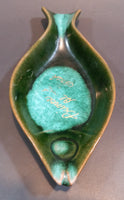 1970s KG McMaster Pottery Canada Green Teal Fish Dish Prince Albert, Saskatchewan - Treasure Valley Antiques & Collectibles
