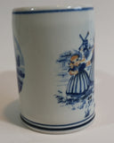 1950s Delfts Blauw Dutch Boy with Girls Stein Mug #442 - Treasure Valley Antiques & Collectibles