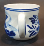 1980s Exclusive "Figis INC" Delft Blue Windmill and Flowers Mug - Treasure Valley Antiques & Collectibles