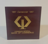 1967 CIBC (Canadian Imperial Bank of Commerce) Centennial Executive Lucite Paperweight - Treasure Valley Antiques & Collectibles