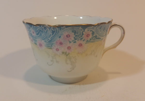 1891-1894 Doulton Burslem England Floral with Gold Gilt Teacup - Treasure Valley Antiques & Collectibles
