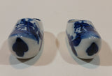 Vintage Delft Blue Miniature Hand Painted Porcelain Windmill Shoes Numbered 055 - Treasure Valley Antiques & Collectibles