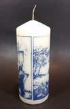 Delft Blue Holland Windmill Decor 8" Tall Wax Candle Unused - Like New - Treasure Valley Antiques & Collectibles