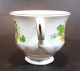 1959-1964 Queen Anne Pattern 8615 Yellow and Pink Floral with Clovers Bone China Teacup - Treasure Valley Antiques & Collectibles