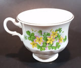 1959-1964 Queen Anne Pattern 8615 Yellow and Pink Floral with Clovers Bone China Teacup