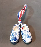 Vintage Delft Blue Handpainted Holland Windmill Shoe Set - Treasure Valley Antiques & Collectibles