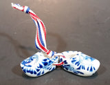 Vintage Delft Blue Handpainted Holland Windmill Shoe Set - Treasure Valley Antiques & Collectibles
