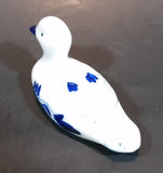 Vintage Hand Painted Delft Blue Duck Bird Porcelain Figurine - Treasure Valley Antiques & Collectibles
