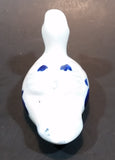 Vintage Hand Painted Delft Blue Duck Bird Porcelain Figurine - Treasure Valley Antiques & Collectibles