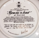 Bing & Grondahl Kurt Ard 1984 "Home is Best" Limited Edition Collector Plate - Treasure Valley Antiques & Collectibles
