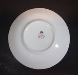 1959-1964 Queen Anne Bone China Yellow Roses and Teal Poppy Teacup Saucer 8520