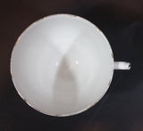 1950s Royal Vale Pink Roses & Leaves Bone China Teacup Gold Trim