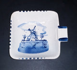 Vintage Delft Blue Windmill Ashtray - Delfts Handpainted Holland - Treasure Valley Antiques & Collectibles