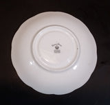 1949-1959 Queen Anne Fine Bone China "Clan Kerr" Scottish Swords & Floral Teacup Saucer - Treasure Valley Antiques & Collectibles