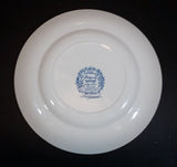 1960s Ridgway Ironstone "Meadowsweet" Blue and White 9 3/4" Dinner Plate