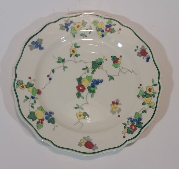 Antique c. 1928-1931 Royal Doulton Pattern D4740 Art Deco 8.5" Floral Plate - Treasure Valley Antiques & Collectibles
