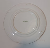 1950s Napco Brown Speckled Edged Handpainted Rooster Chicken with Vines Teacup Saucer Plate - Treasure Valley Antiques & Collectibles