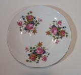 1950s Sadler Wellington Fine Bone China Floral Teacup Saucer - Made in England