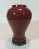 Retired Fitz and Floyd Essentials China Sang De Boeuf Temple Jar Without Lid - Treasure Valley Antiques & Collectibles