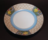 Antique 1918-1921 Noritake Morimura Bros. Handpainted Japan Blue Trim With Flowers Luncheon Plate - Treasure Valley Antiques & Collectibles