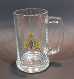Vintage 1960s or 1970s RCMP Crest Clear Glass Mug Cup - Treasure Valley Antiques & Collectibles