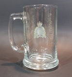 Vintage 1960s or 1970s RCMP Crest Clear Glass Mug Cup - Treasure Valley Antiques & Collectibles