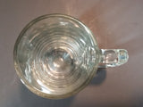 Vintage 1960s or 1970s RCMP Crest Clear Glass Mug Cup - Treasure Valley Antiques & Collectibles