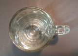 Vintage 1960s or 1970s RCMP Crest Clear Glass Mug Cup - Treasure Valley Antiques & Collectibles