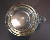 Vintage 1960s or 1970s RCMP Crest Clear Glass Mug Cup - Treasure Valley Antiques & Collectibles