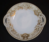 1911-1918 Nippon Morimura Japanese Hand Painted Gold Floral Decor Vegetable Serving Double Handled Dish - Treasure Valley Antiques & Collectibles