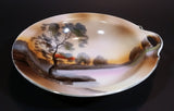Antique 1914-1921 Noritake Morimura Bros. Handpainted Japan Scenic Vegetable Serving Dish With Handle - Treasure Valley Antiques & Collectibles