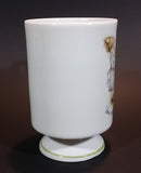 1973 Holly Hobbie Genuine Porcelain WWA "Love is the little things you do" Girls Smelling Flowers Pedestal Mug Cup - Treasure Valley Antiques & Collectibles