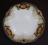 Antique 1918 Noritake Morimura Handpainted Made In Japan Candy Nut Serving Triple Handled Dish Bowl - Treasure Valley Antiques & Collectibles