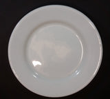 Rare Set of 4 White Medalta Hotel China 9 1/4" Plates  (3x 1937-1943) (1x Vitrified 1937-1949) - Treasure Valley Antiques & Collectibles