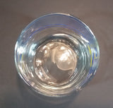 Rare Vintage Donald Duck Disney Blue Ringed Cartoon Character Clear Glass Cup