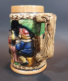 1950s Gift Craft Japan Bavarian Friends Sharing a Pitcher of Beer Porcelain Stein Numbered 384 - Treasure Valley Antiques & Collectibles